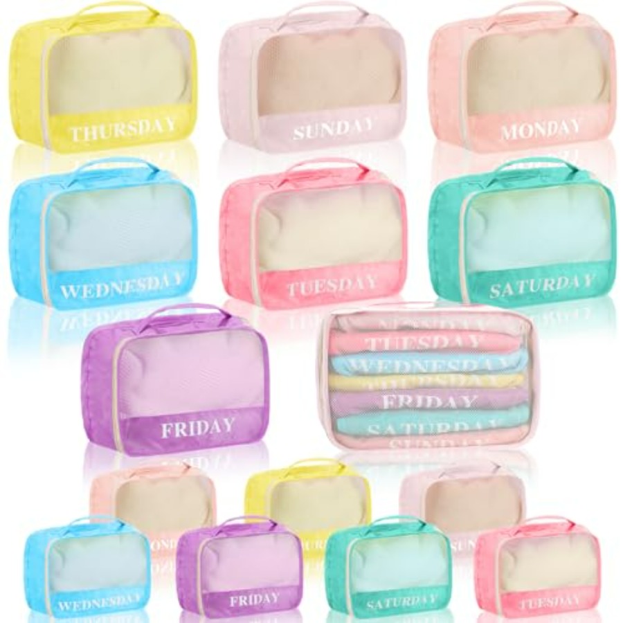 Travel Packing Cube - 15 Pack Days of The Week