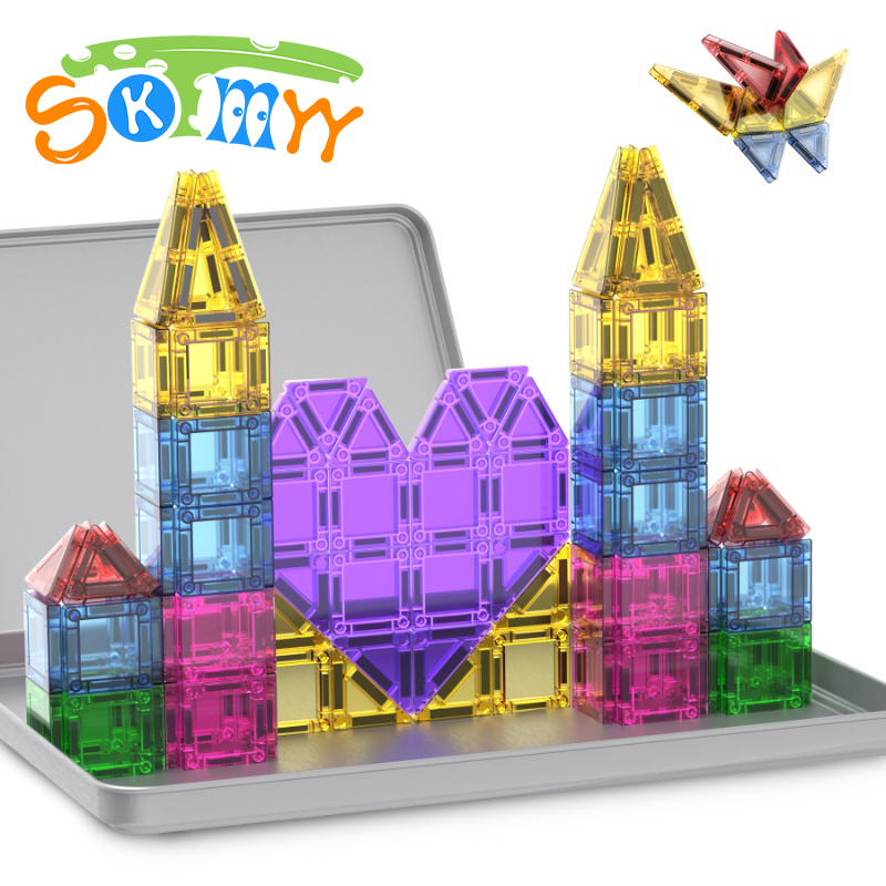 Mini Iron Travel - 78PCS Travel Mini Magnetic Tiles Set