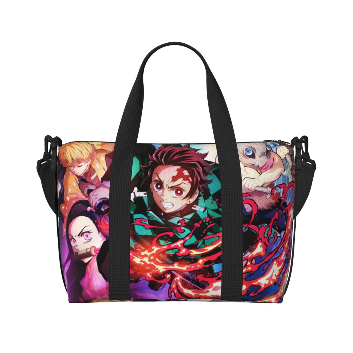 Travel Accessories Shops - Custom D-Demons Slayers Beach Tote Bag