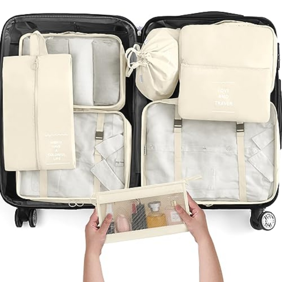 Travel Packing Cube - 8 Set Packing Cubes for Travel,