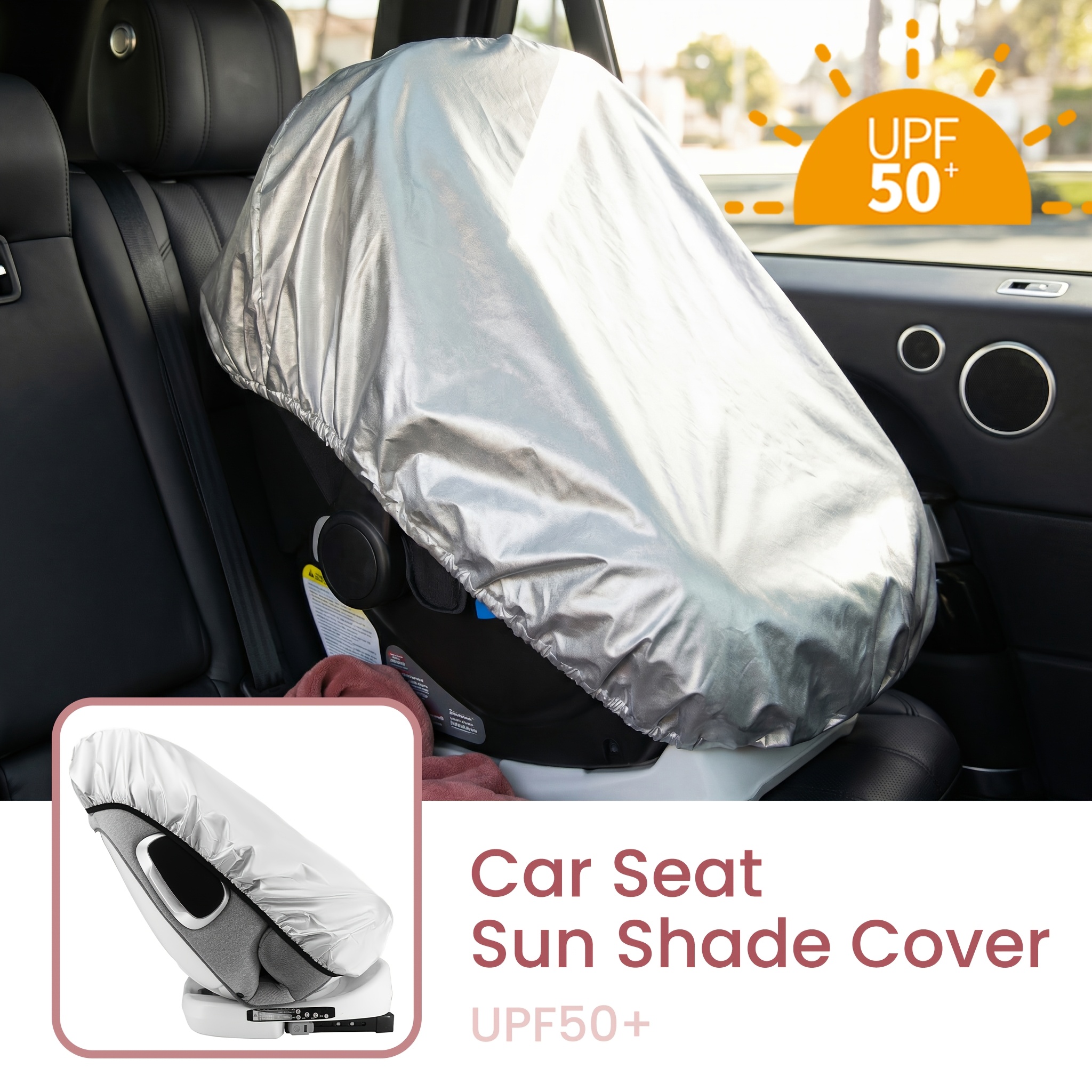 Travel Accessories For 3 Year Old - 1PC Silver Baby Car Seat Sun