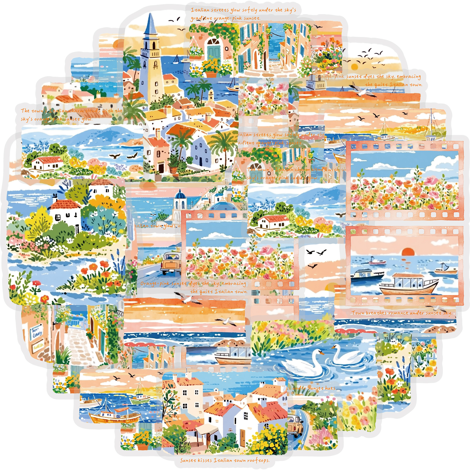 Travel Accessories For 3 Year Old - Etori Life Fresh Seaside Travel Stickers