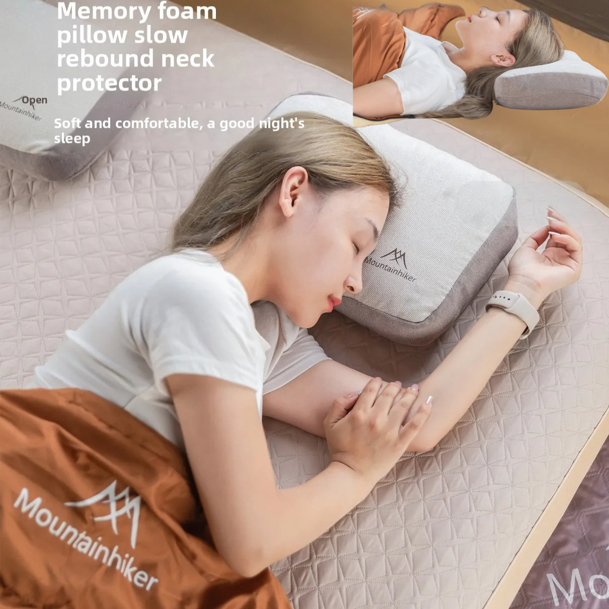 Travel Accessories Pillow - Mountainhiker Upgrade Self Inflating Sponge Pillow