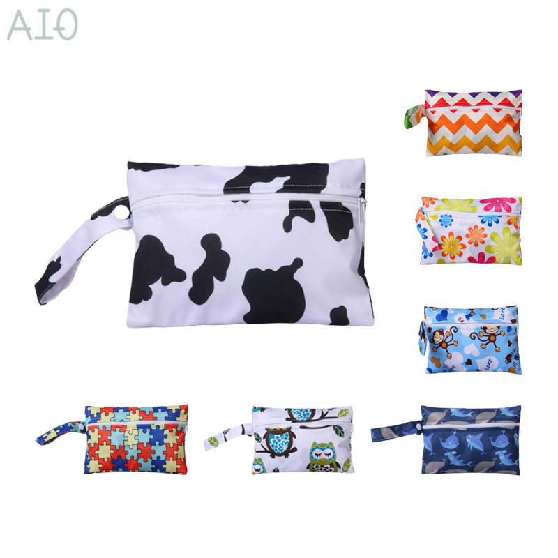 Travel Accessories For Baby - AIO 14*20cm Baby Diaper Bag Print