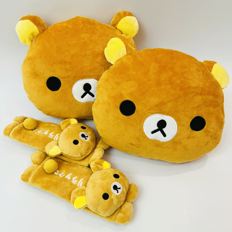 Travel Accessories Pillow - Kawaii Rilakkuma Soft Bear Stuffed Doll