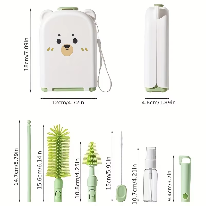 Travel Baby Bottle Brush Set - - Travel Accessories For 3 Year Old recension och pris