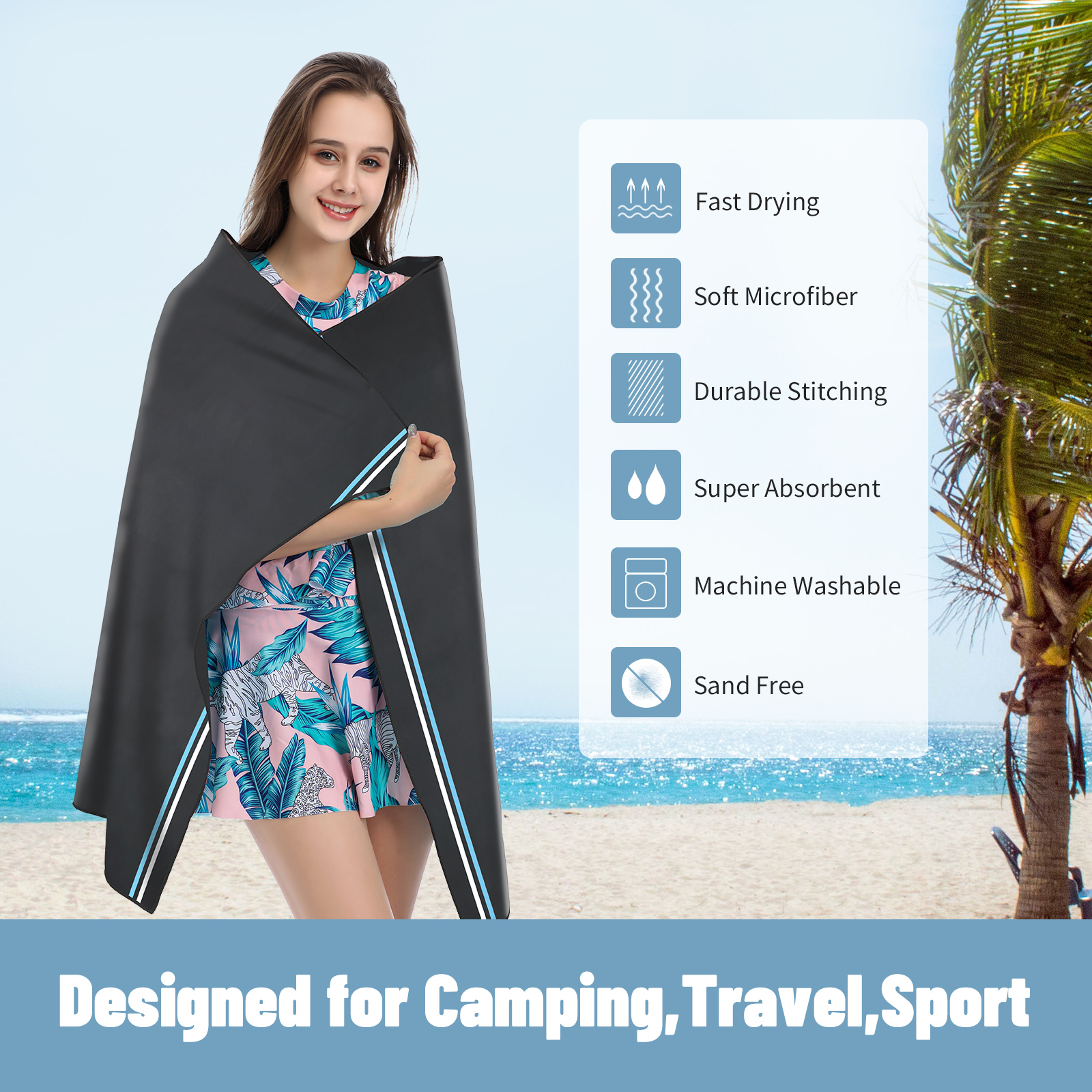 AQUA Microfiber Quick Dry and  - Travel Towel Quick Dry recension och pris