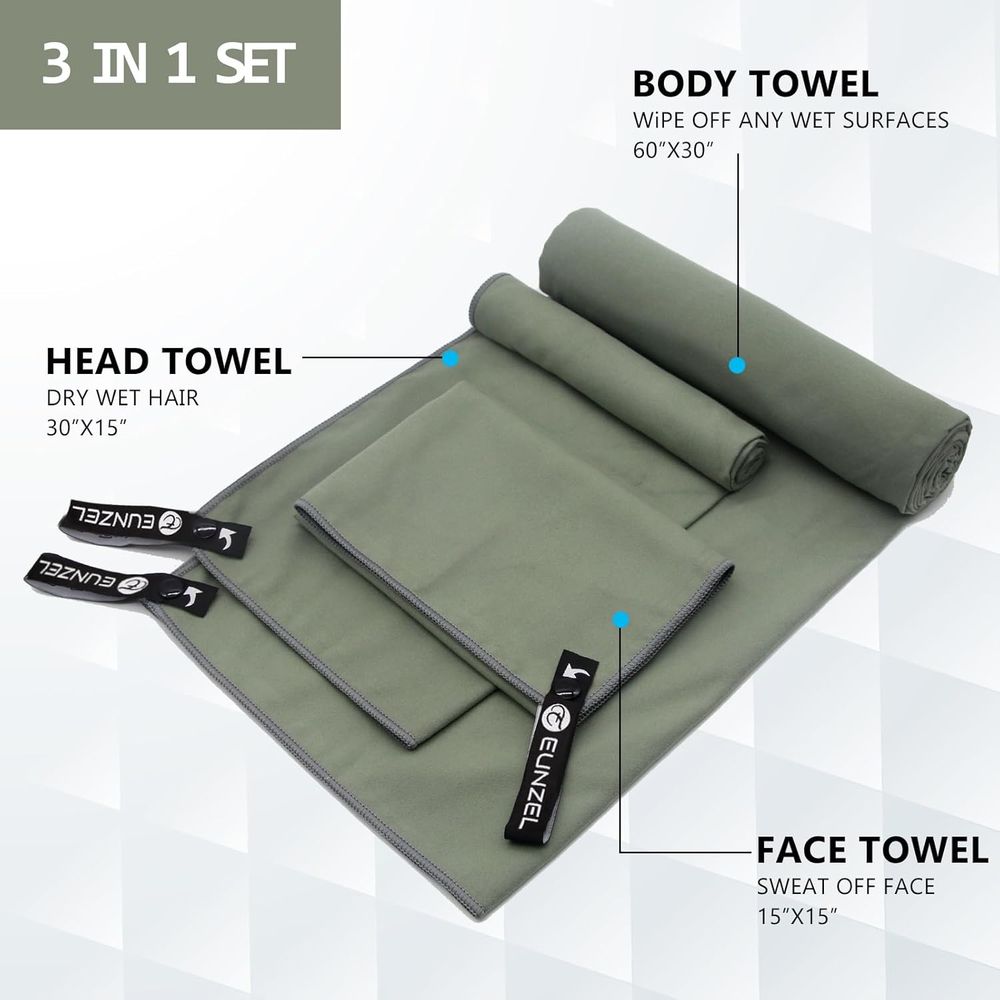 Compact Quick-Dry Travel Towel - Travel Towel Quick Dry recension och pris