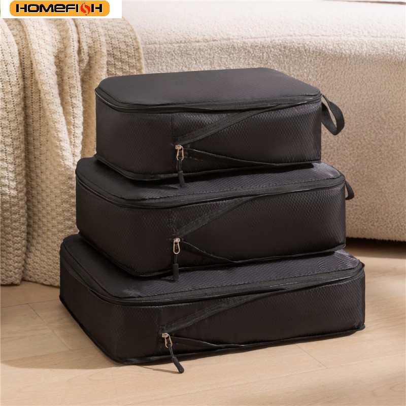 HOMEFISH 3Pcs/Set Travel Compr - Travel Packing Cube recension och pris