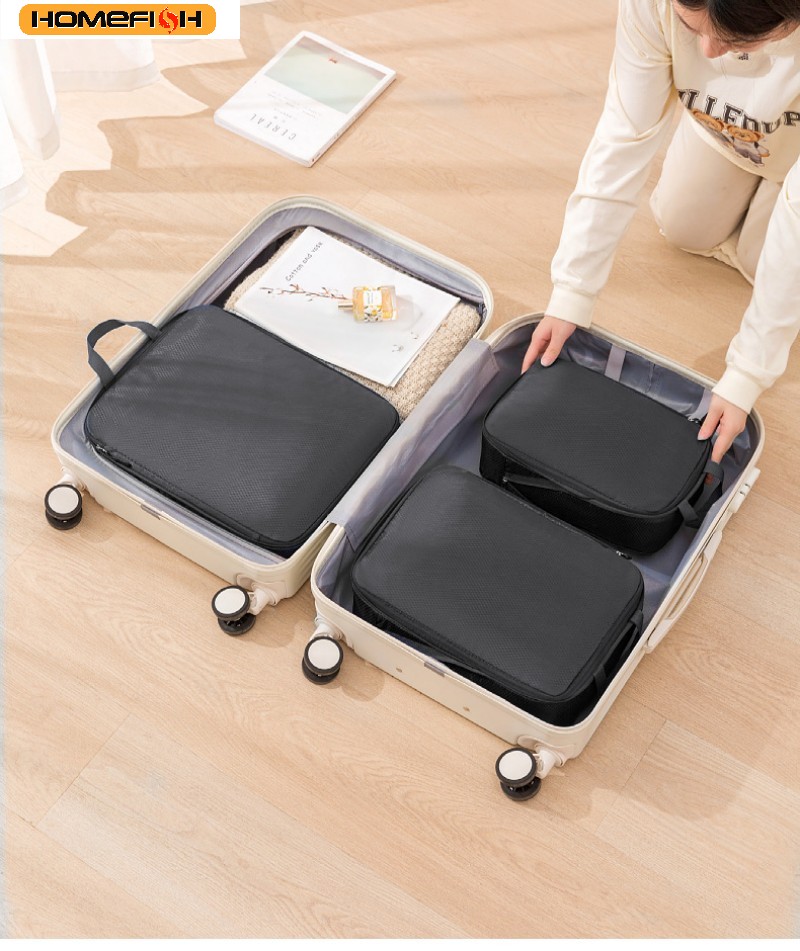 HOMEFISH 3Pcs/Set Travel Compr - Travel Packing Cube recension och pris