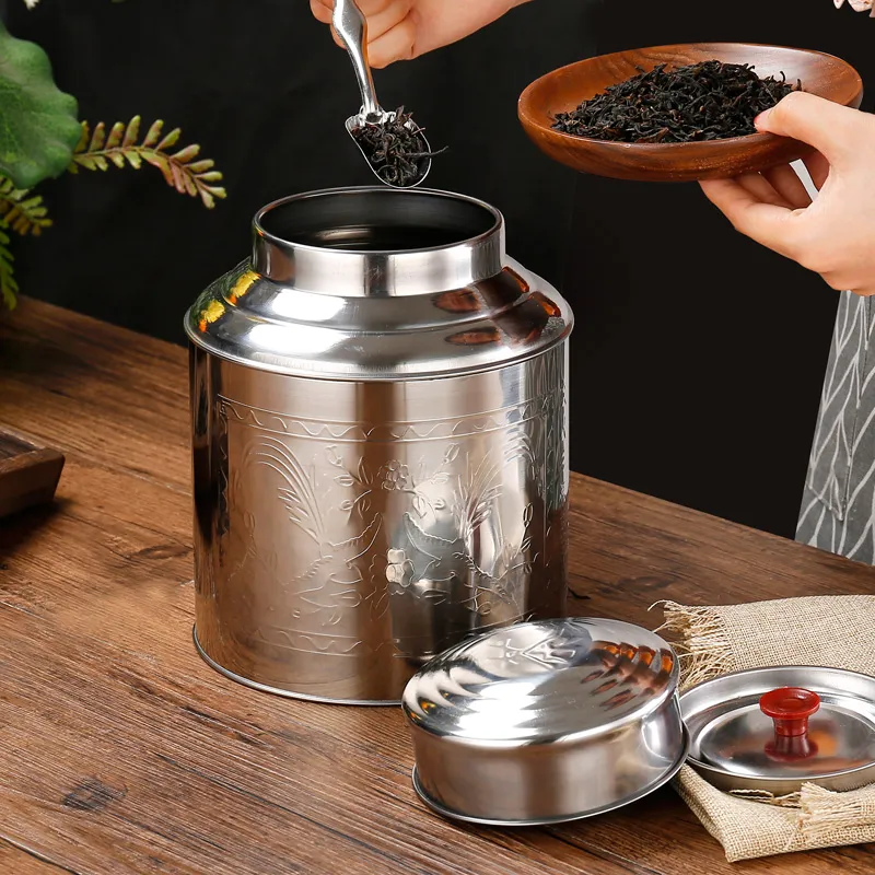Stainless Steel Large Tea Cadd - Mini Iron Travel recension och pris