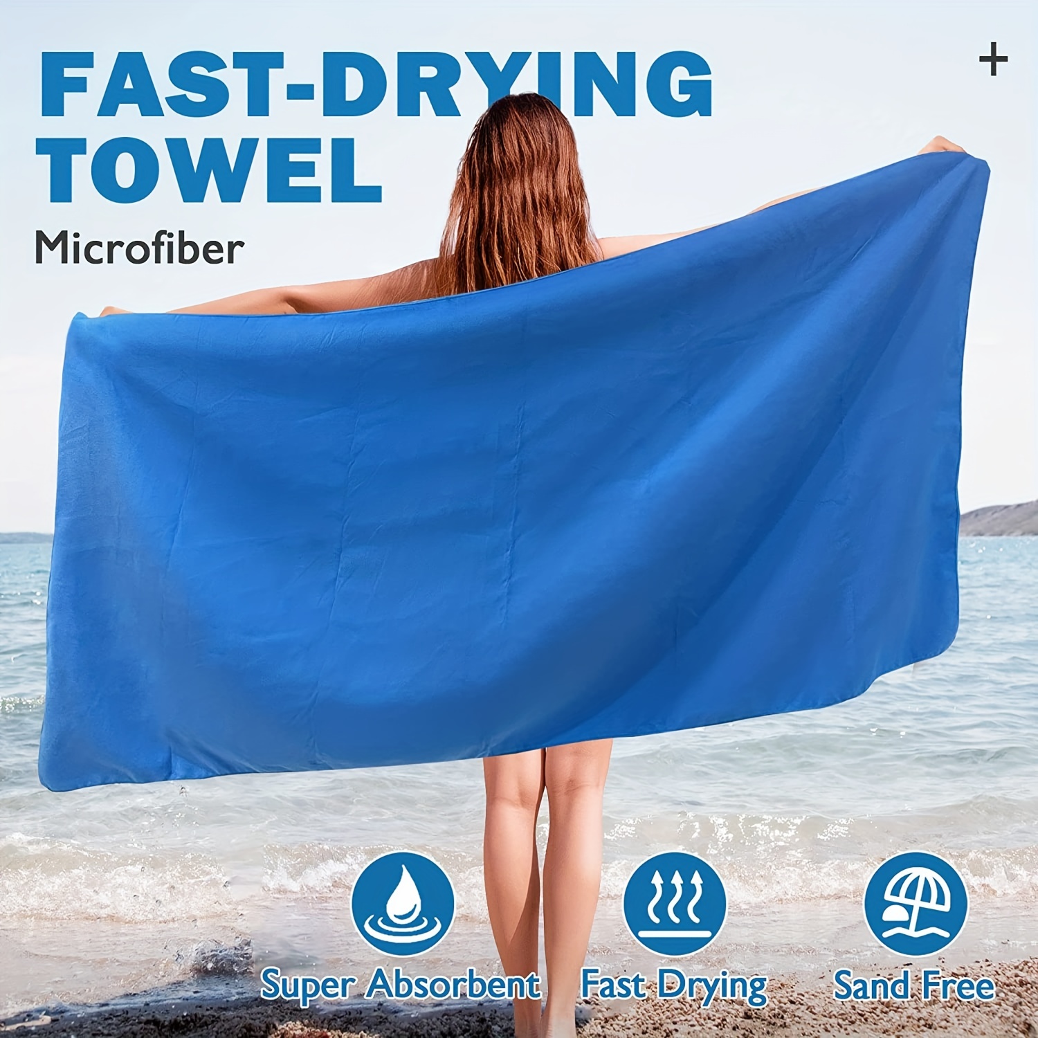 2Pcs Beach Towels Microfiber S - Travel Towel Quick Dry recension och pris