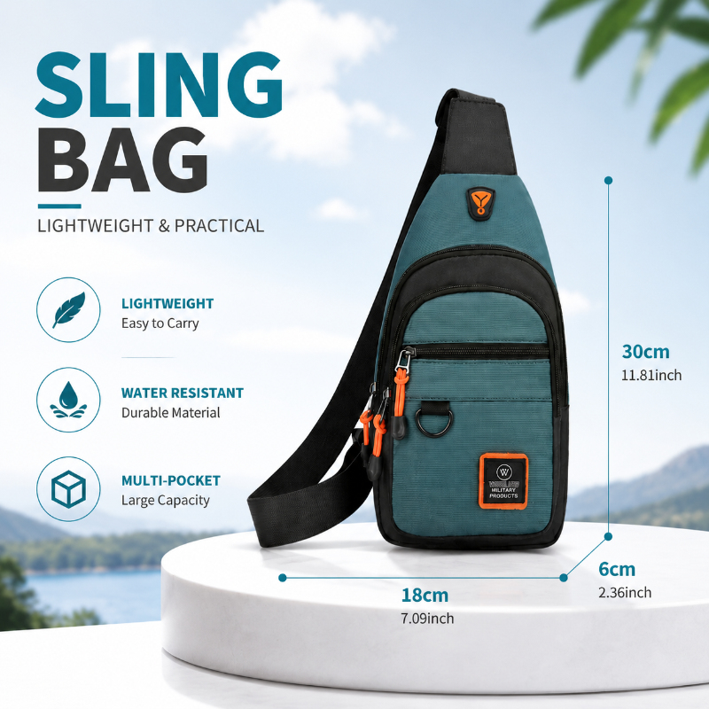 Waterproof Chest Crossbody Bag - Travel Accessories Essentials recension och pris