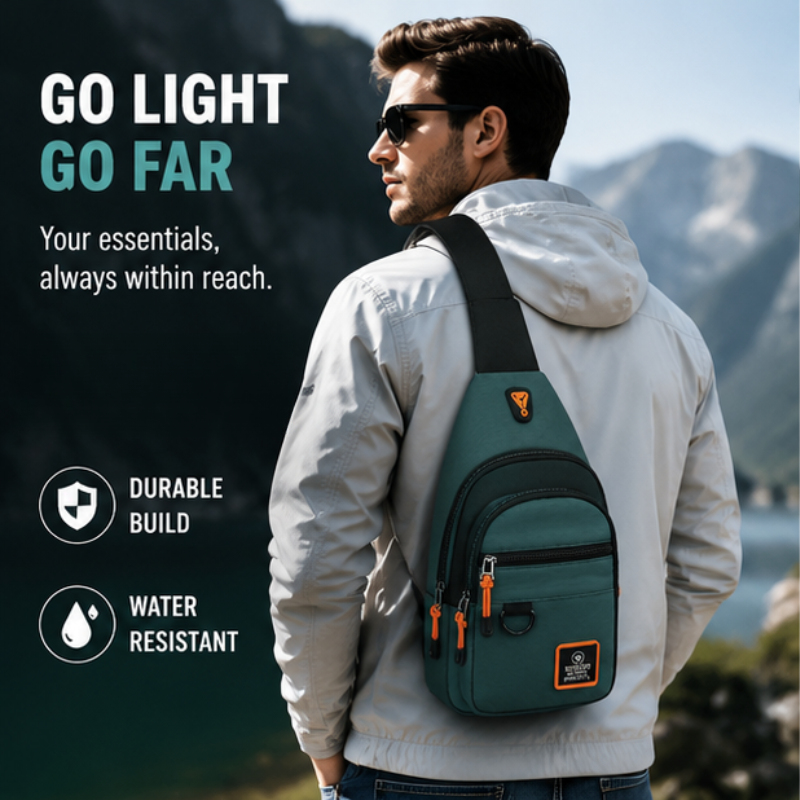 Waterproof Chest Crossbody Bag - Travel Accessories Essentials recension och pris