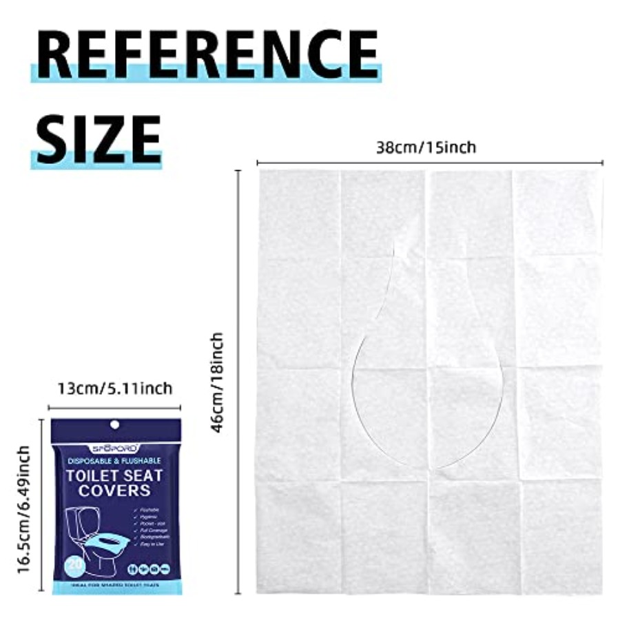 XL 100PCS Toilet Seat Covers D - Travel Accessories Essentials recension och pris