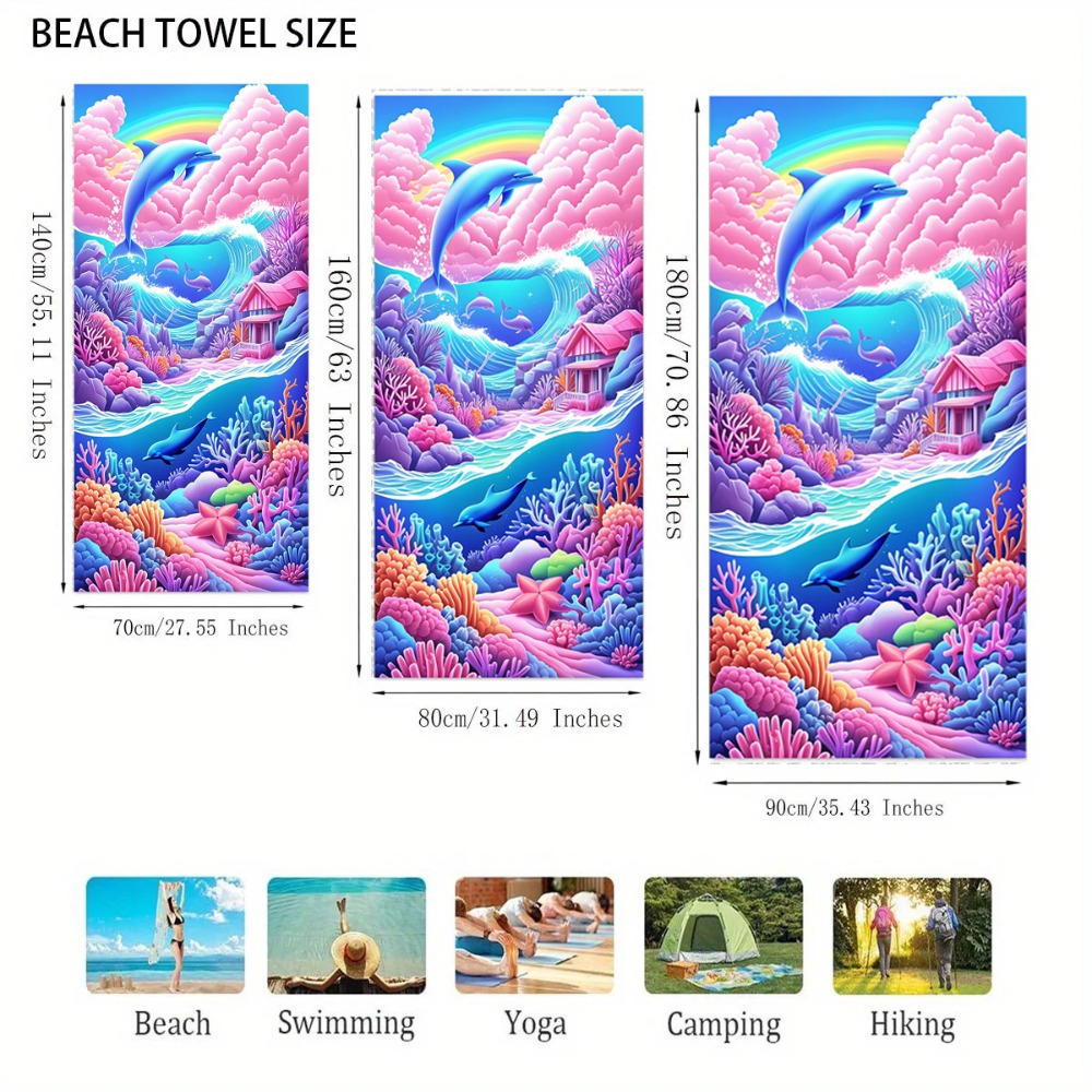 27.5x55inch Blue Ocean Jellyfi - Travel Towel Quick Dry recension och pris