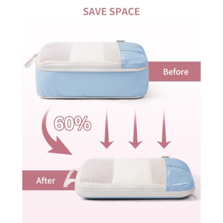 6 Set Compression Packing Cube - Travel Packing Cube recension och pris
