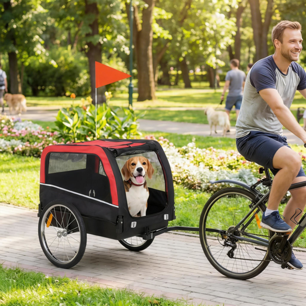 Dog Bike Trailer Pet Cart Bicy - Travel Accessories In Store recension och pris