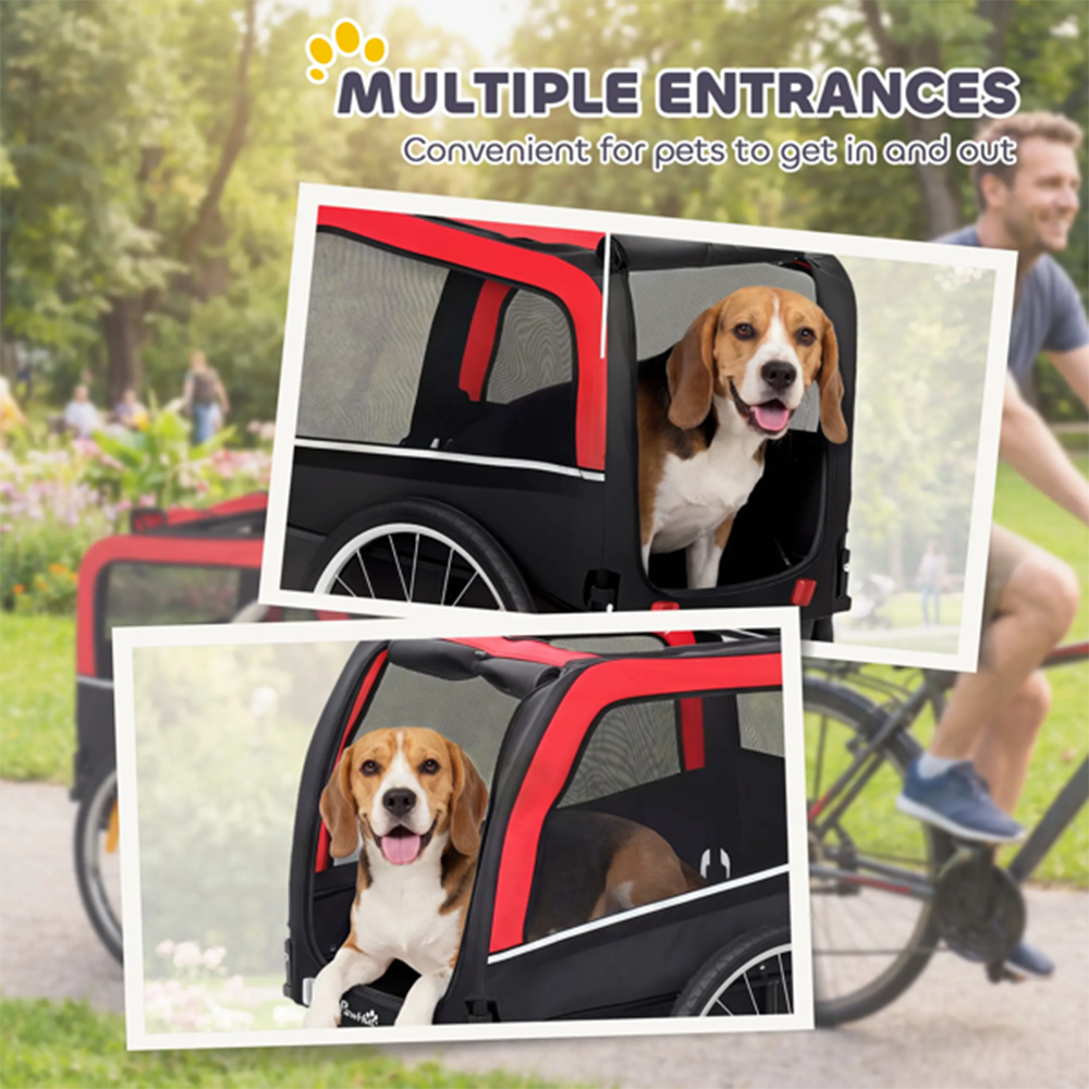 Dog Bike Trailer Pet Cart Bicy - Travel Accessories In Store recension och pris