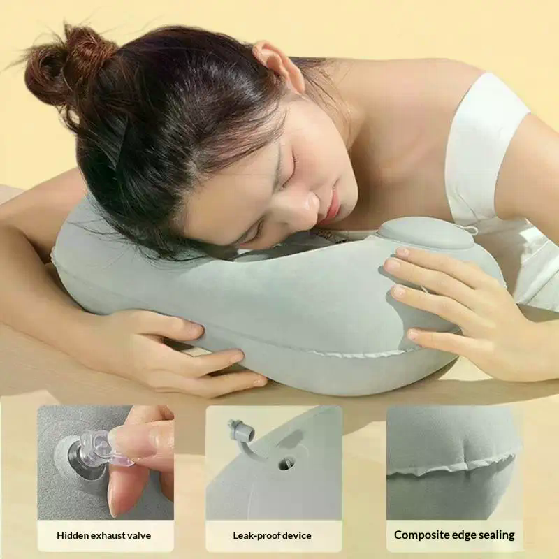 Flocking Inflatable Portable N - Travel Accessories Pillow recension och pris