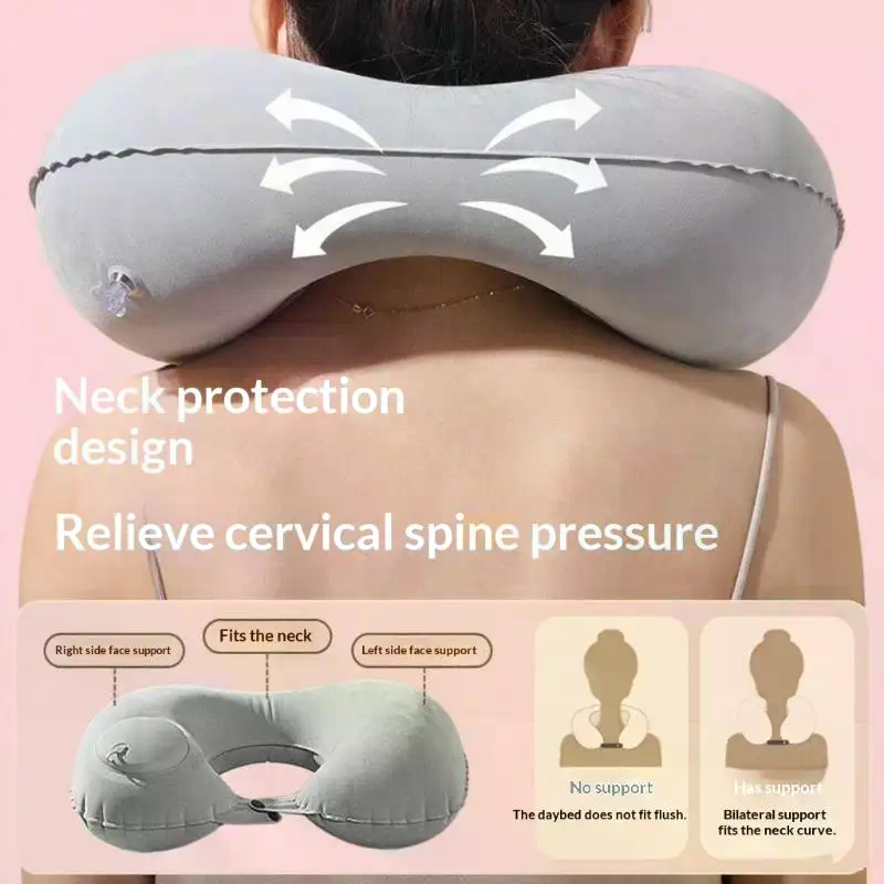 Flocking Inflatable Portable N - Travel Accessories Pillow recension och pris