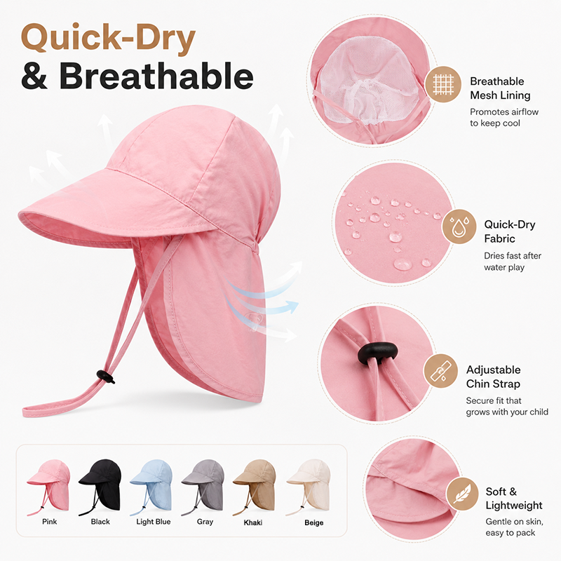 Quick Dry Baby Hats Summer Thi - Travel Accessories For Baby recension och pris