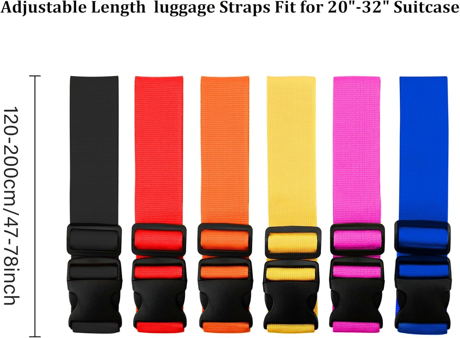 2 Pack Adjustable Luggage Stra - Travel Accessories Kit recension och pris