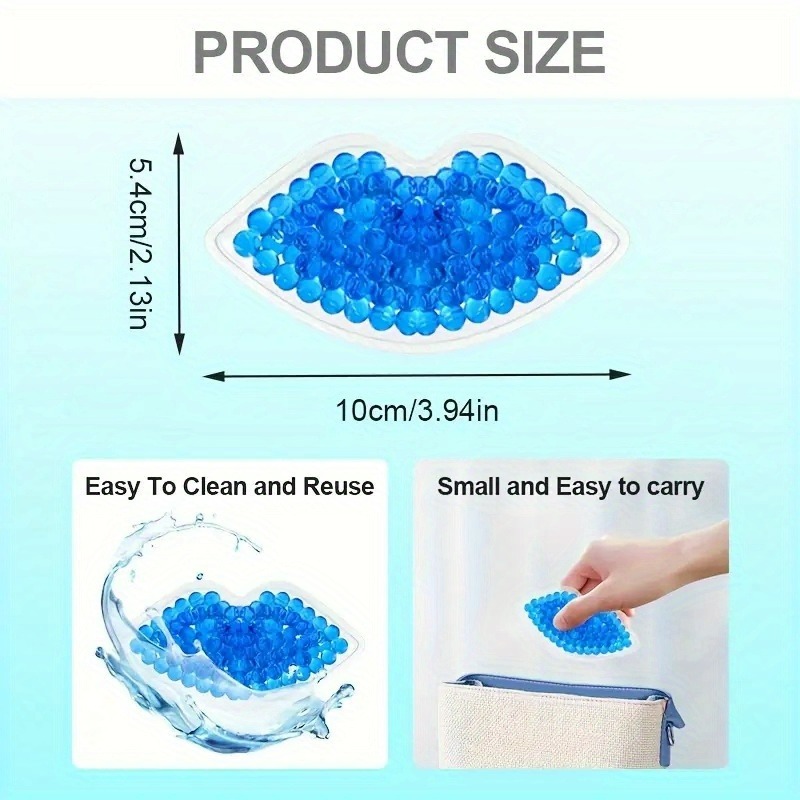 4pcs lip gel ice pack, reusabl - Travel Accessories Kit recension och pris