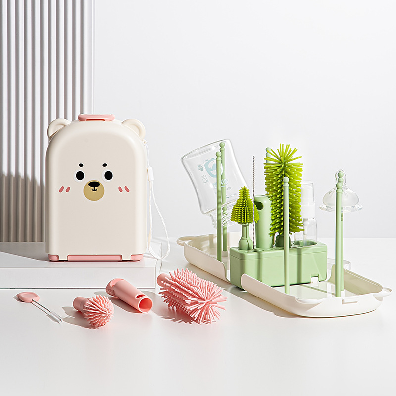 Travel Baby Bottle Brush Set - - Travel Accessories For 3 Year Old recension och pris