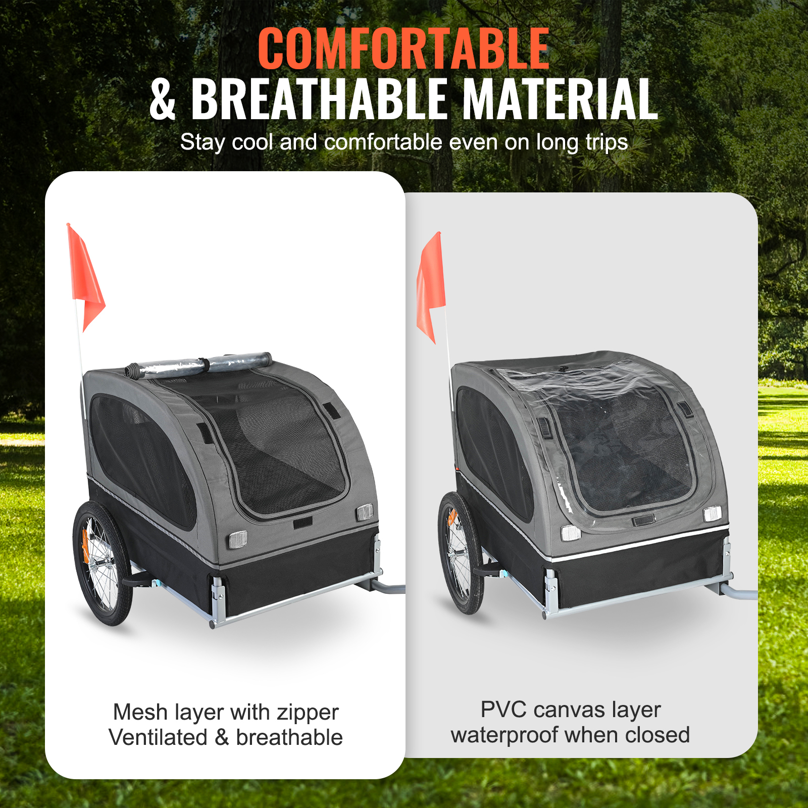 SucceBuy 88lbs Dog Bike Traile - Travel Accessories In Store recension och pris
