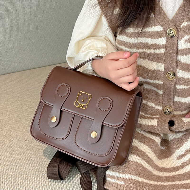 Bear Kids Backpack PU Leather  - Travel Accessories For Baby recension och pris