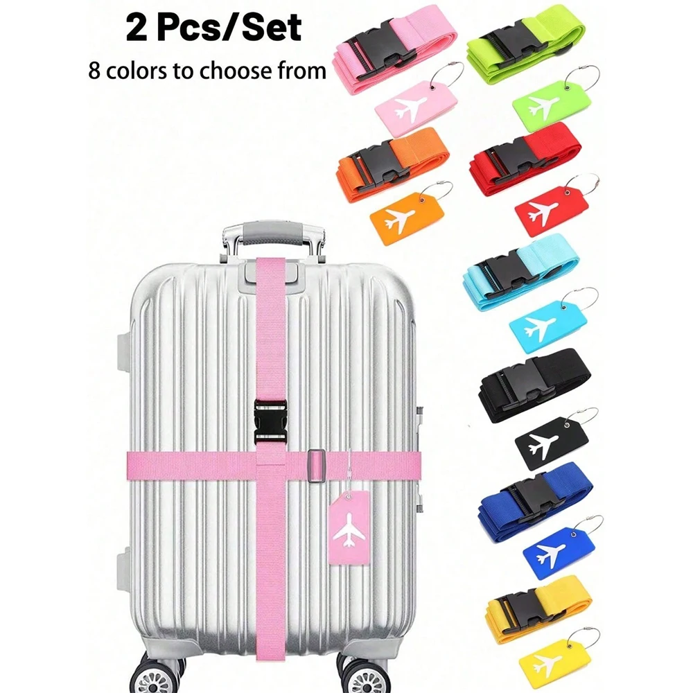 Luggage Strap Set with Luggage - Travel Accessories Kit recension och pris