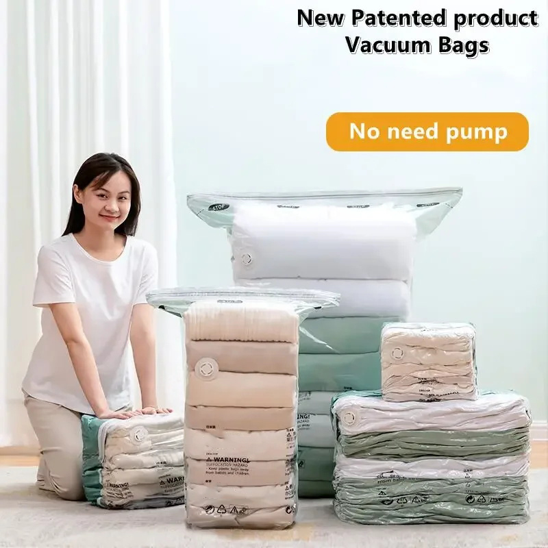 1pc No Need Pump Vacuum Bags L - Travel Accessories In Store recension och pris