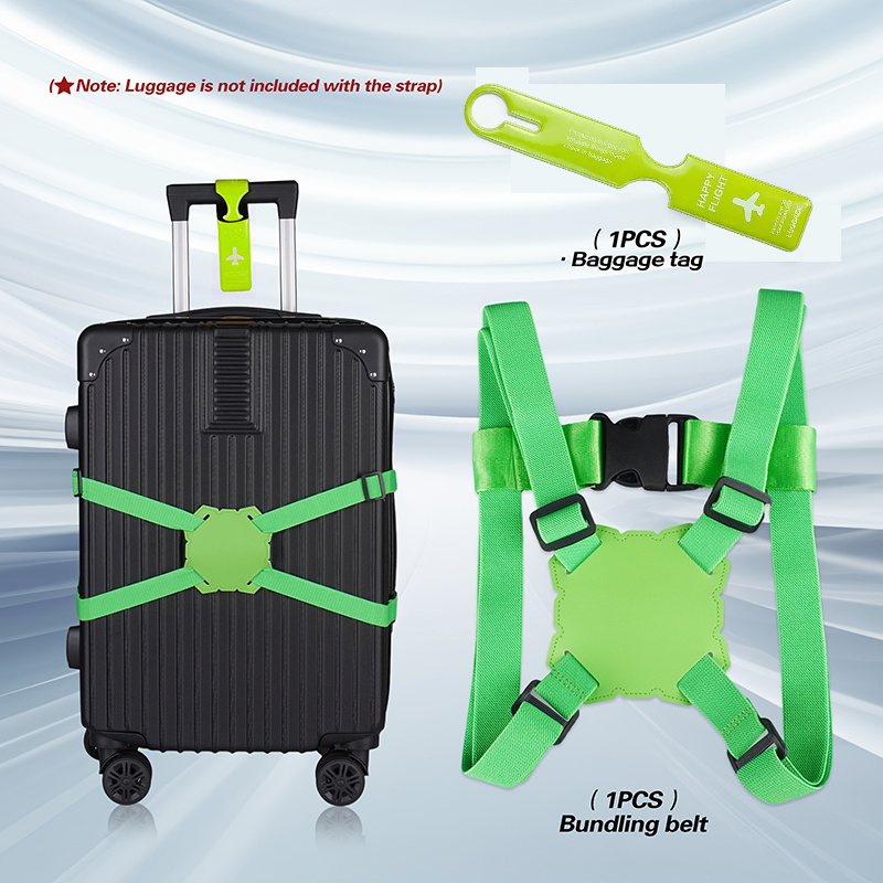 2-Piece Luggage Strap Set + Lu - Travel Accessories Gear recension och pris