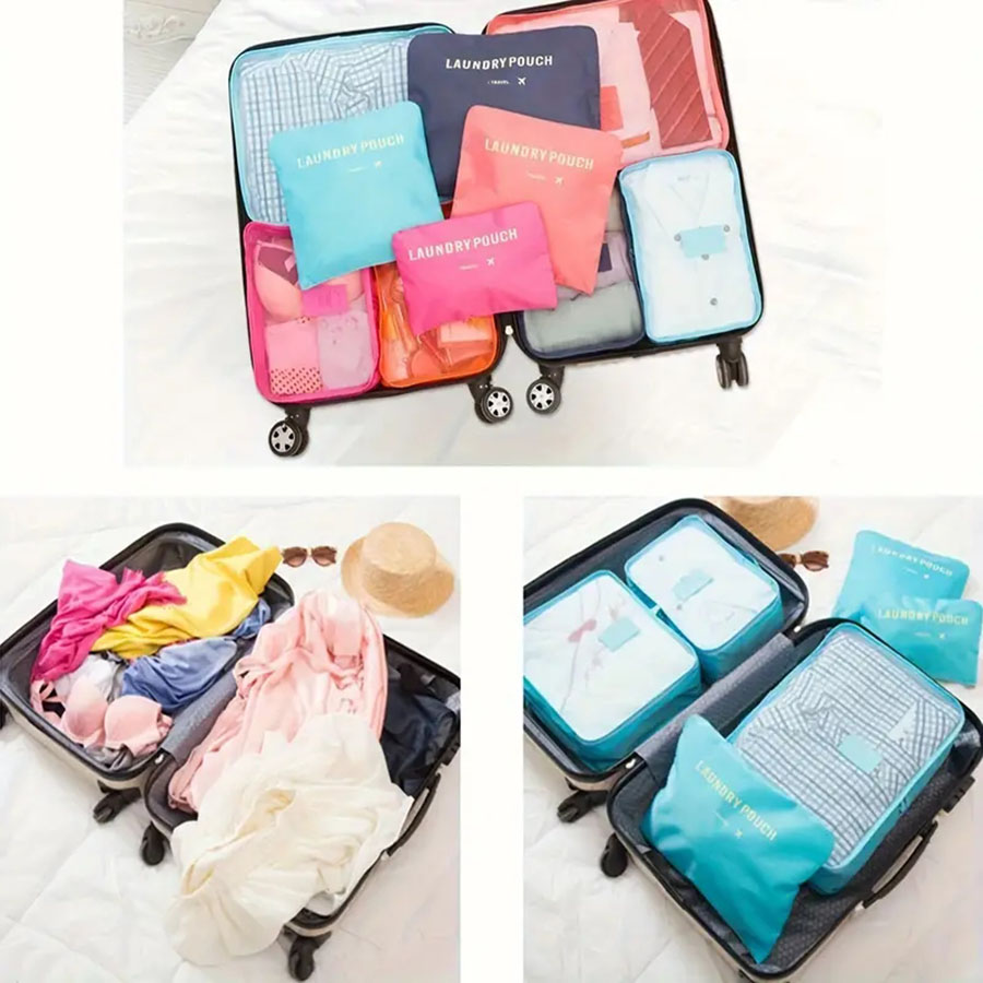 6pcs Travel Organizer Storage  - Travel Packing Cube recension och pris