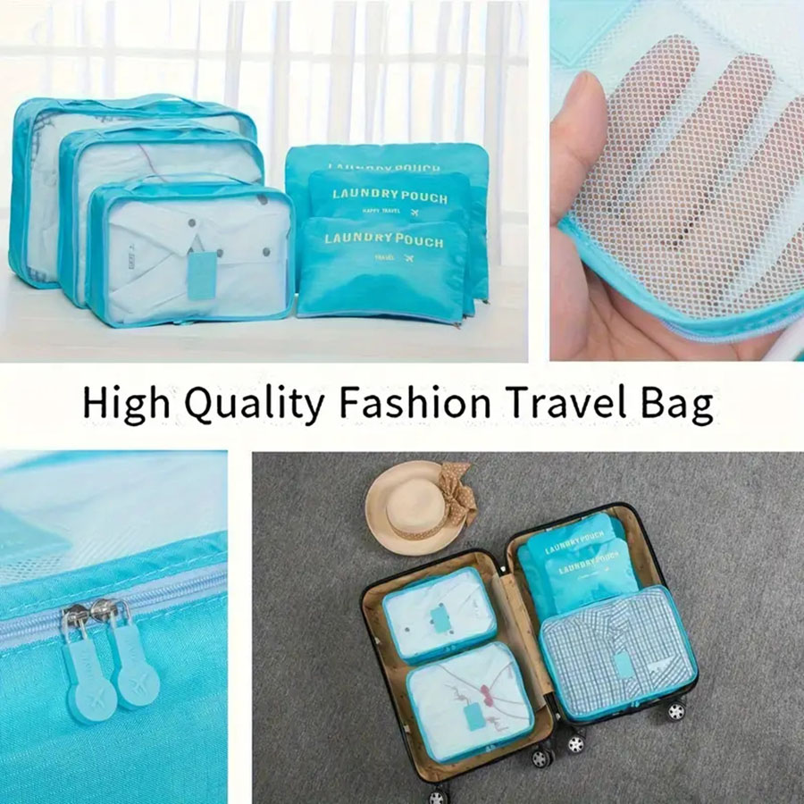 6pcs Travel Organizer Storage  - Travel Packing Cube recension och pris