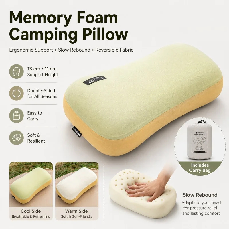 Ultralight Portable Pillow Mem - Travel Accessories Pillow recension och pris