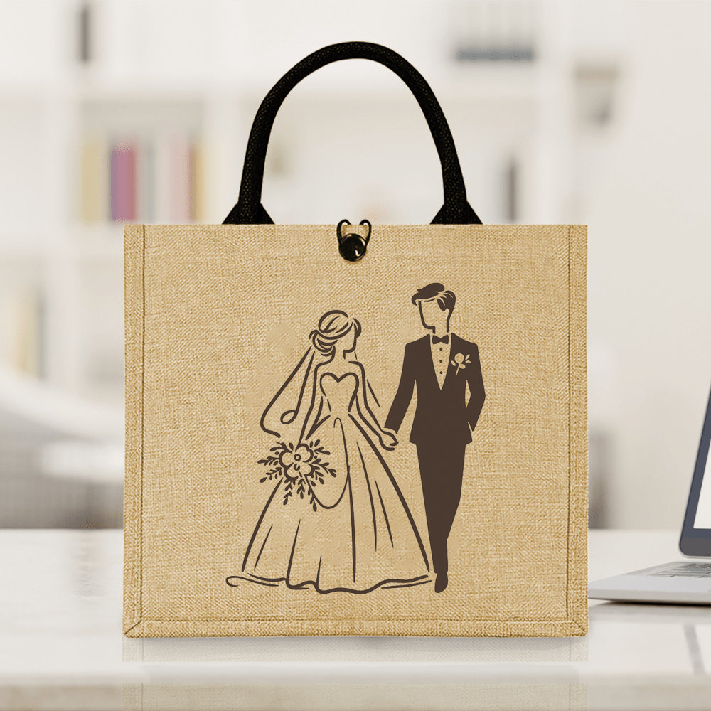 Retro Wedding Tote Bag Ideal f - Travel Accessories Shops recension och pris