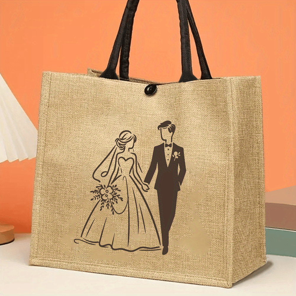 Retro Wedding Tote Bag Ideal f - Travel Accessories Shops recension och pris