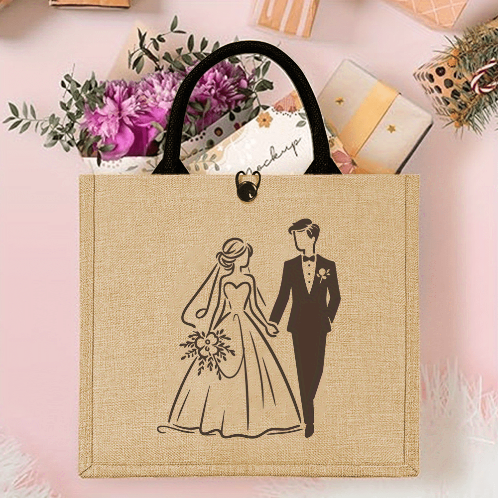 Retro Wedding Tote Bag Ideal f - Travel Accessories Shops recension och pris