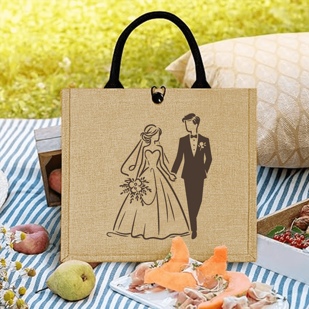 Retro Wedding Tote Bag Ideal f - Travel Accessories Shops recension och pris