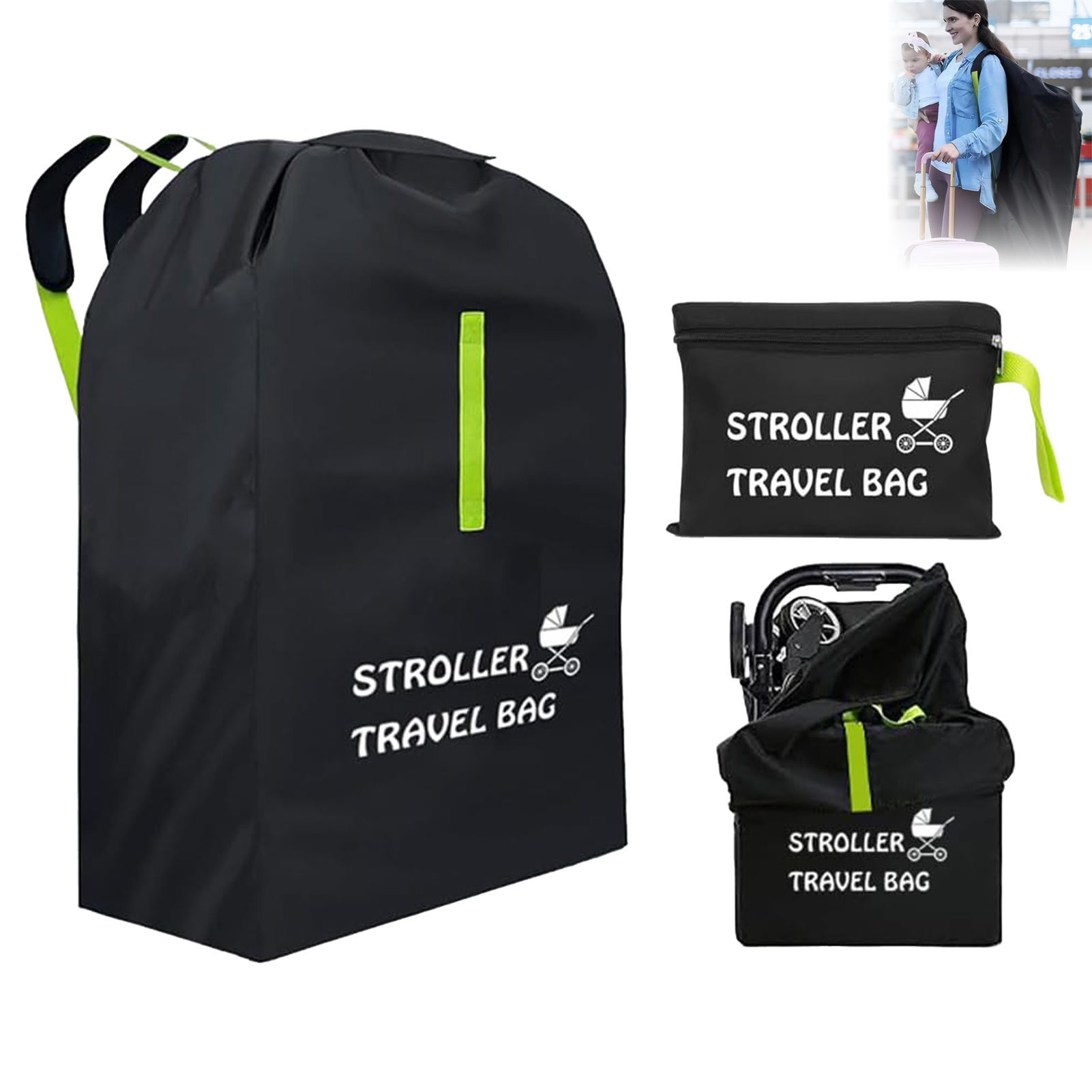 Baby Stroller Travel Bag With  - Travel Accessories For 3 Year Old recension och pris