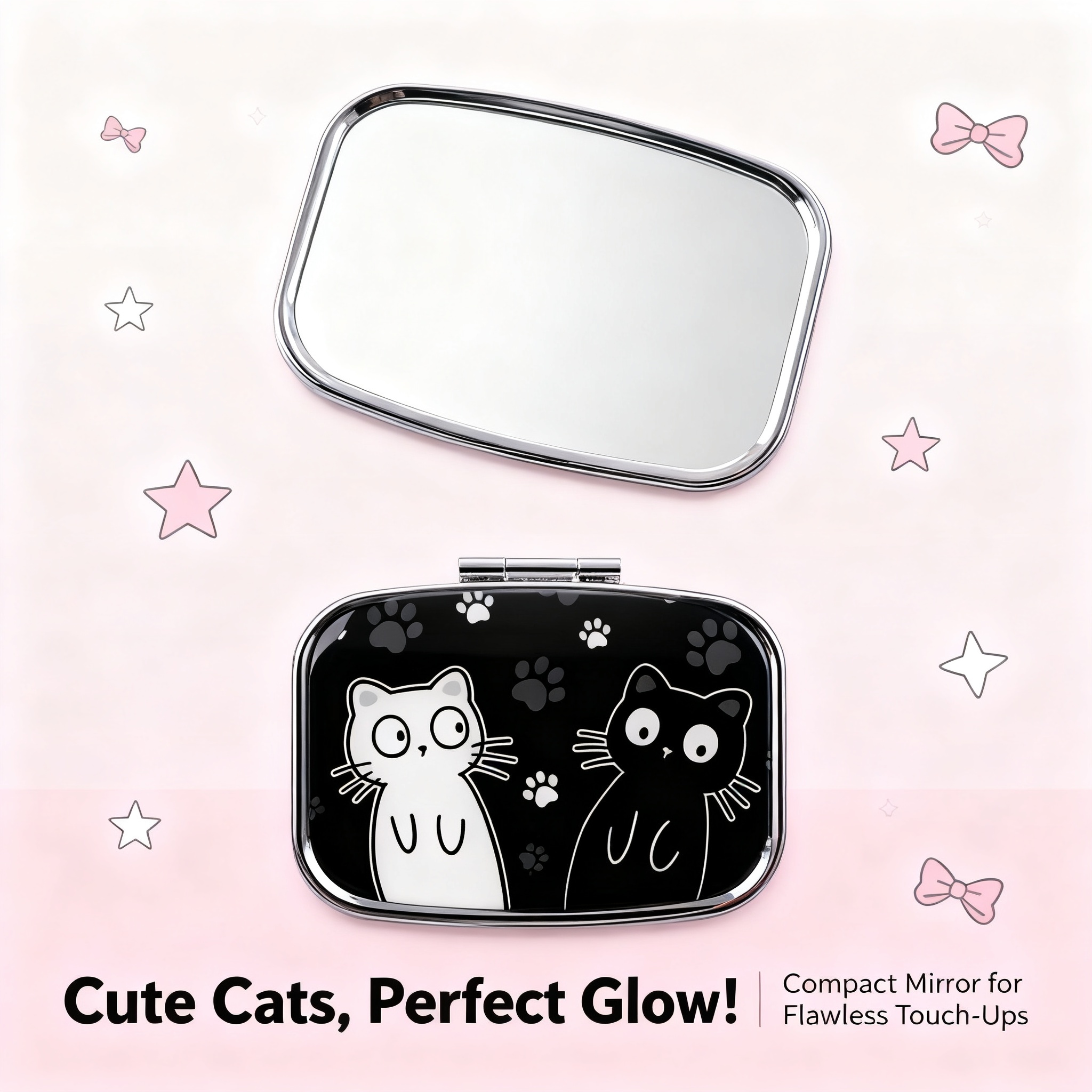 Cartoon Black And White Cat Tr - Travel Accessories Kit recension och pris