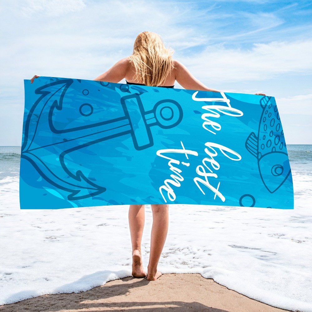 Anchor Beach Towel70x140CM Qui - Travel Towel Quick Dry recension och pris