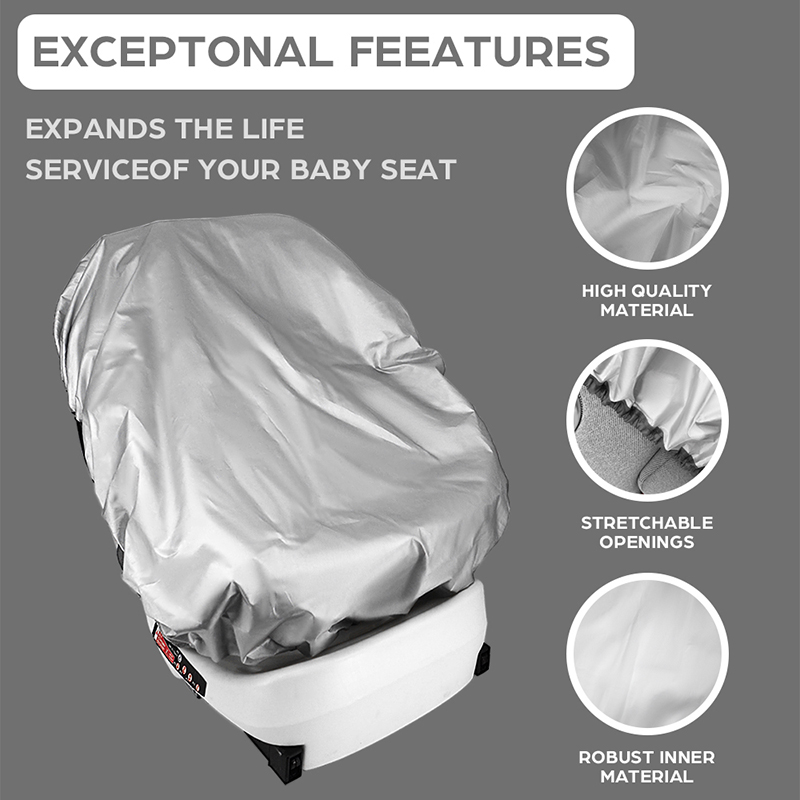 1PC Silver  Baby Car Seat Sun  - Travel Accessories For 3 Year Old recension och pris