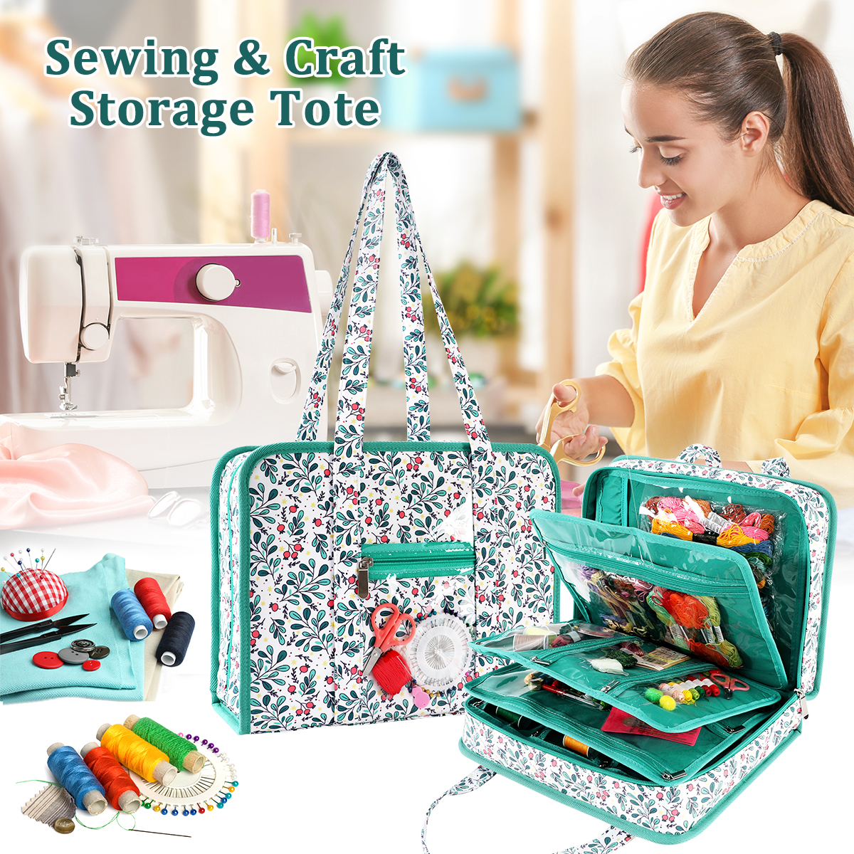 Embroidery Tools Kit Storage B - Travel Accessories To Sew recension och pris
