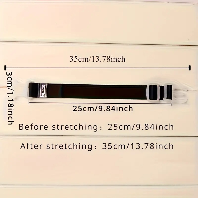6pcs Multicolor Luggage Straps - Travel Accessories Designer recension och pris