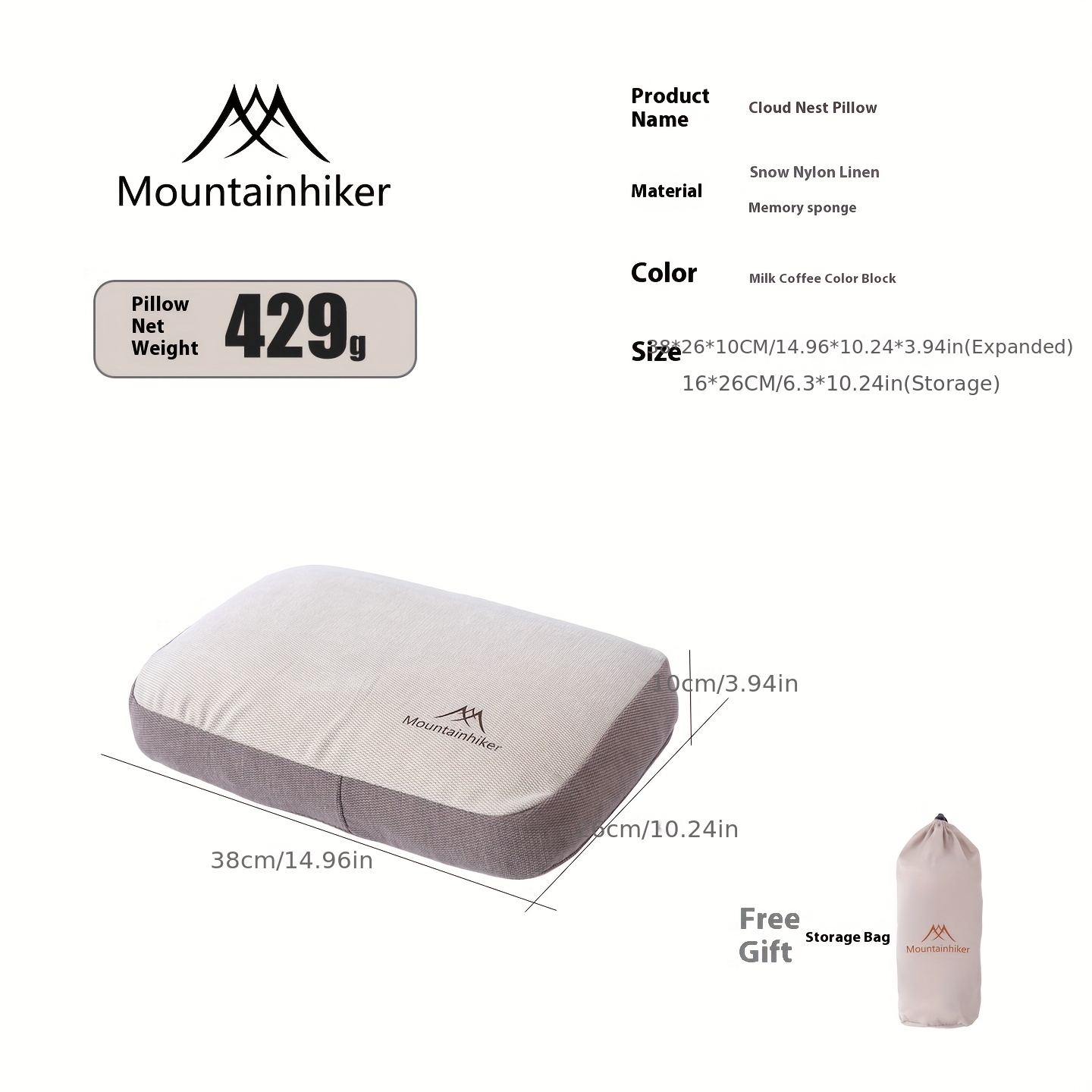 Mountainhiker Self inflating s - Travel Accessories Pillow recension och pris