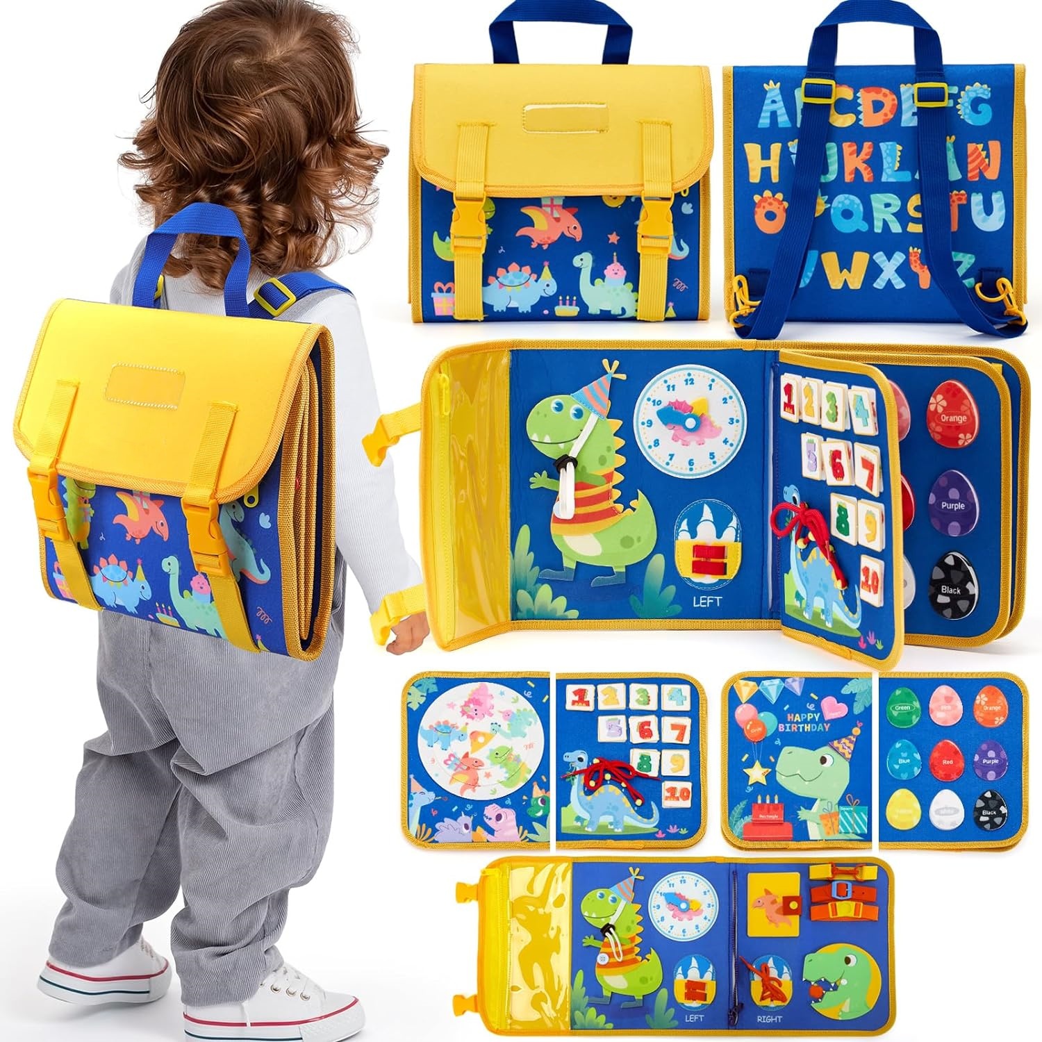 Toddler Busy Board Toys Montes - Travel Accessories For Baby recension och pris
