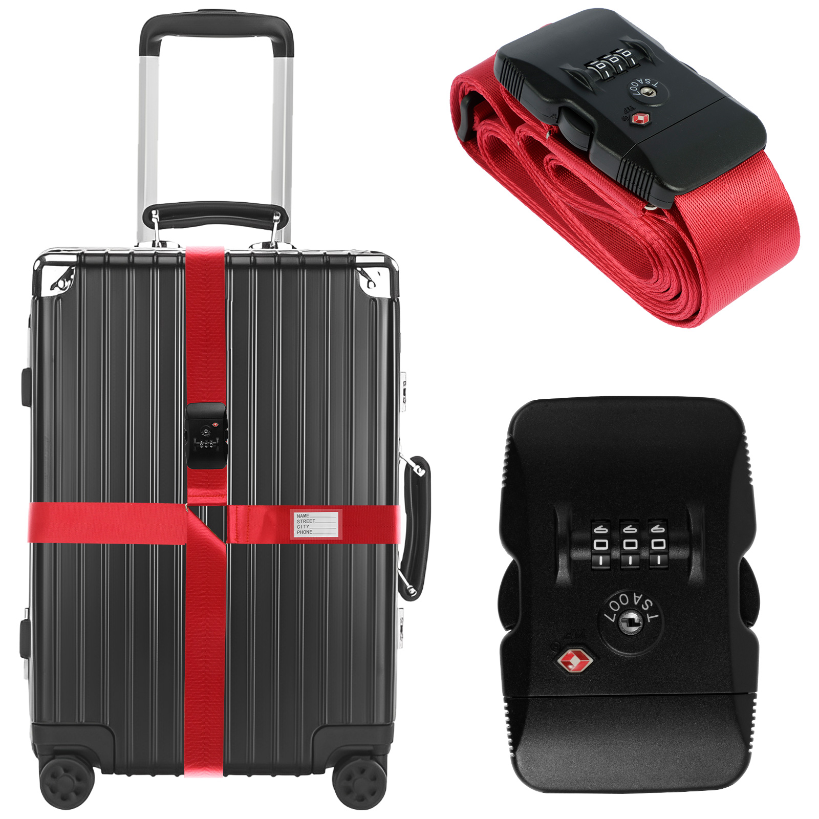 Adjustable Length Luggage Pack - Travel Accessories Essentials recension och pris